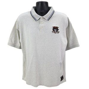 Harley Davidson Polo Shirt TAZ Logo Men's Size XL -‎ Warner Bros. VTG Y2K Beige
